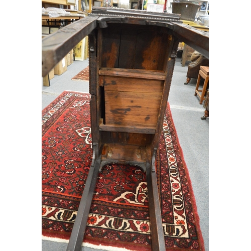 271 - A Chippendale period mahogany rectangular fold-over combination card/tea table.