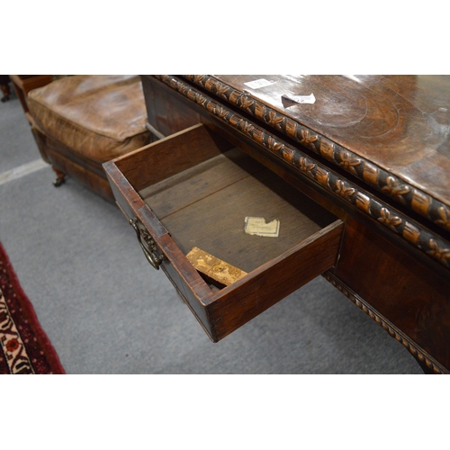 271 - A Chippendale period mahogany rectangular fold-over combination card/tea table.