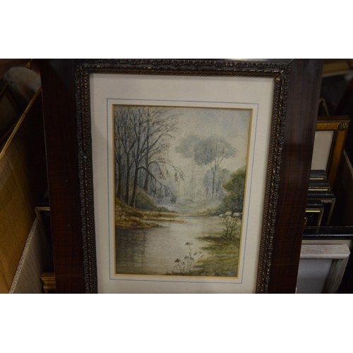 353 - A large quantity of paintings, prints, maps etc.