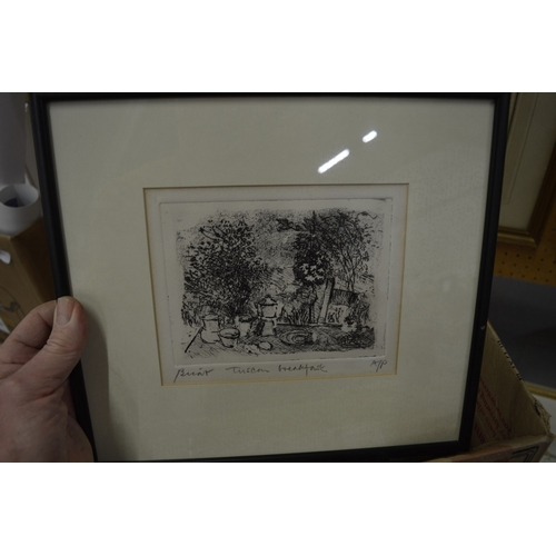 378 - A collection of engravings, prints, watercolours etc.