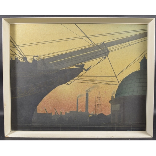 239 - CORNELIUS McCARTHY (1935-2009) The Cutty Sark at Greenwich at twilight, oil on canvas, signed, and d... 