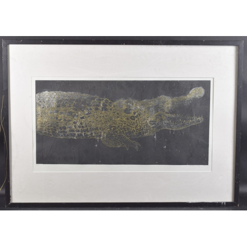 57 - KLAUDIO VIDAL (20TH CENTURY) Crocodile, artist's proof lithographic print, signed in pencil and date... 