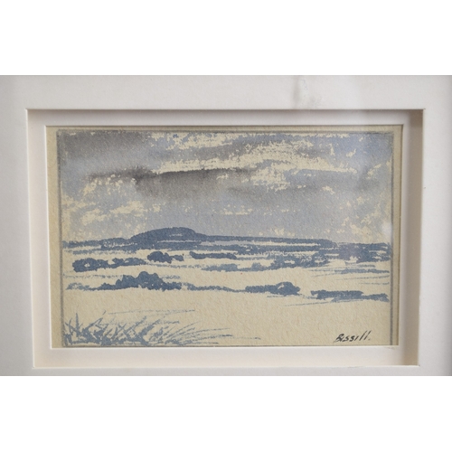 79 - GEORGE BISSILL (1896-1973) landscapes, pair of watercolours, signed, 3.5