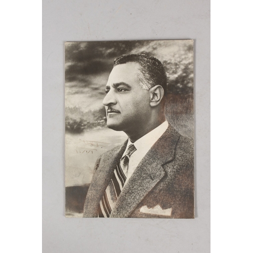 226 - PHOTOGRAPH OF GAMAL ABDEL NASSER (1918-1970): one of the most influential Arab leaders of the 20th c... 