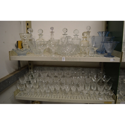 68 - Quantity of household and decorative china to include decanters.