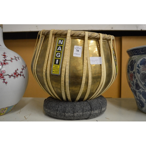 78 - A Nagi Indian drum.