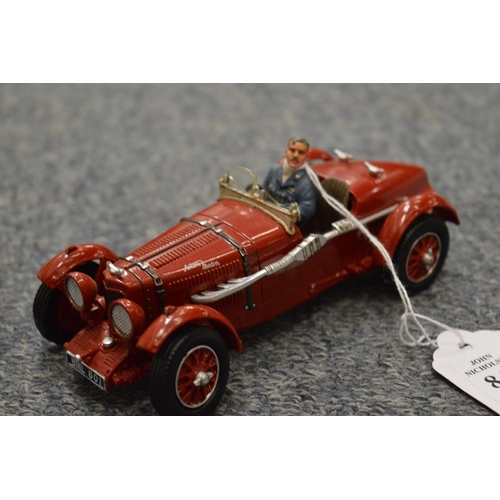 847 - A King and Country die-cast model of an early Aston Martin Ulster racing car.