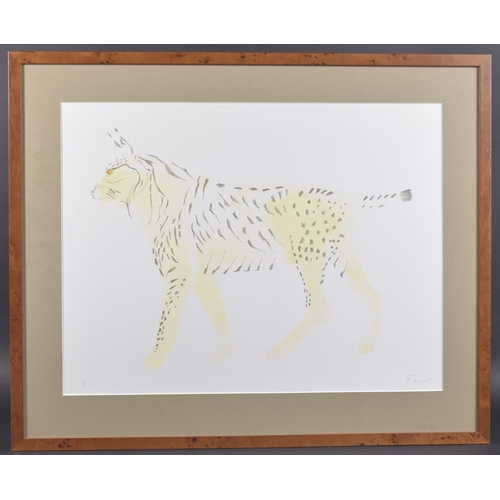 13 - DAME ELIZABETH FRINK R.A. (BRITISH 1933-1993) Lynx, lithograph with colour, signed in pencil and num... 