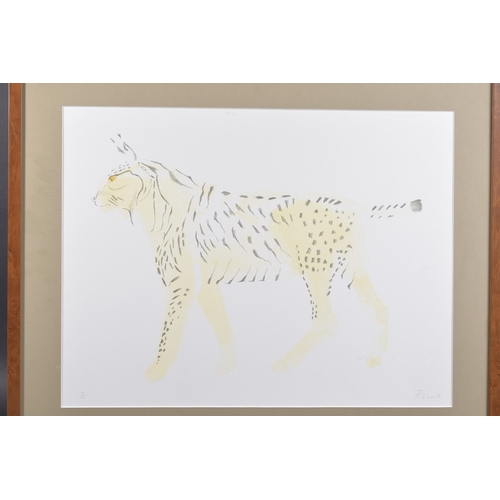 13 - DAME ELIZABETH FRINK R.A. (BRITISH 1933-1993) Lynx, lithograph with colour, signed in pencil and num... 