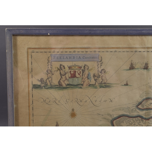 14 - AFTER BLAEU Map of ' Zeeland, 'Zeelandia Comitatus' 17