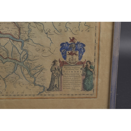 14 - AFTER BLAEU Map of ' Zeeland, 'Zeelandia Comitatus' 17