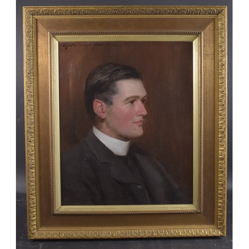 148 - CHARLES GOLDSBOROUGH ANDERSON (1865-1936) Portrait of a Vicar, oil on canvas, signed top left 21.5