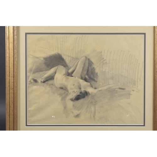 36 - EARLY 20TH CENTURY SCHOOL Study of a nude, pencil, signed indistinctly and dated 1925, 13