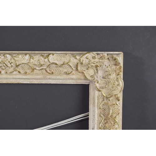 48 - A PAINTED AND PARTIALLY GILT MODERN BRITISH FRAME Rebate size 18