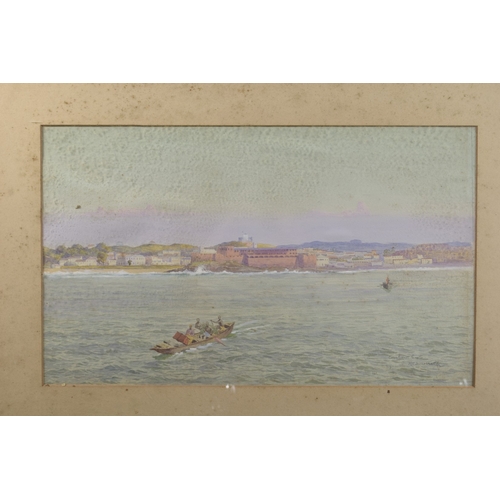 52 - ROBERT HOLLAND WALKER (1882-1920) 'Cape Coast Castle' Ghana, West Africa, watercolour, signed and da... 