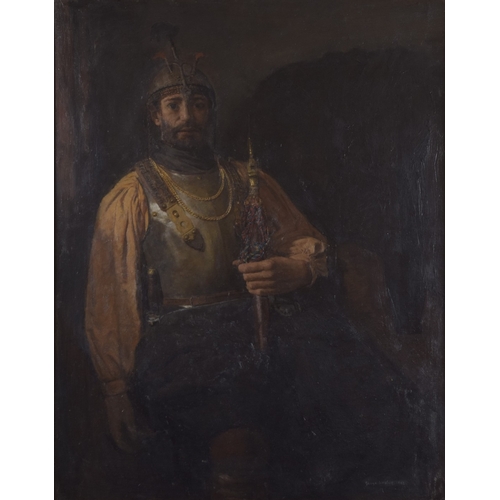 568 - GEORGE WEISSBORT (1928 - 2013) A PORTRAIT OF A TURK Signed and dated 1962, oil on board, framed 196c... 