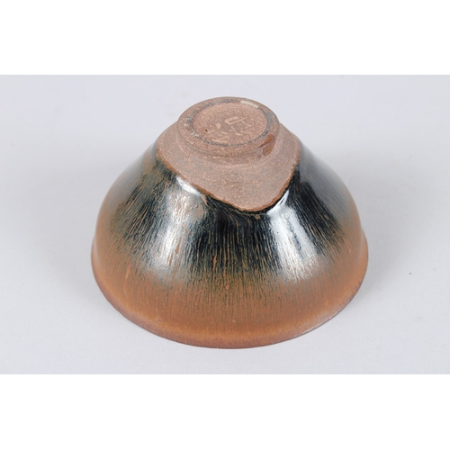 176 - A CHINESE HARE'S-FUR BOWL. 12.5cms diameter.