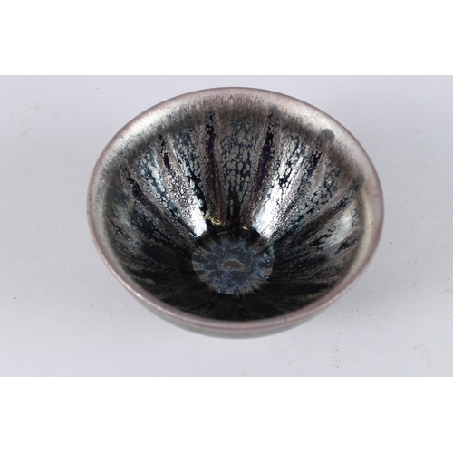 177 - A CHINESE HARE'S-FUR BOWL. 12.5cms diameter.