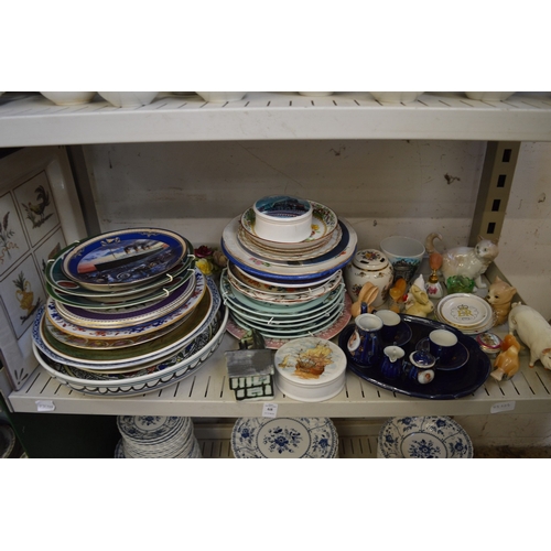 68 - Decorative china to include collectors plates etc.
