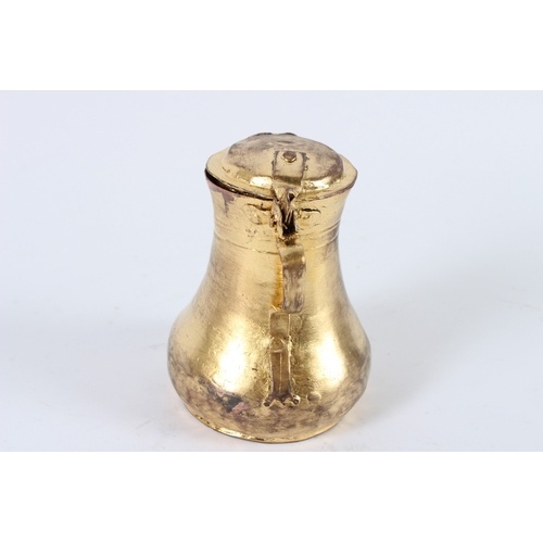 148 - AM OTTOMAN TURKISH TOMBAK METAL WATER JUG. 12cms high.