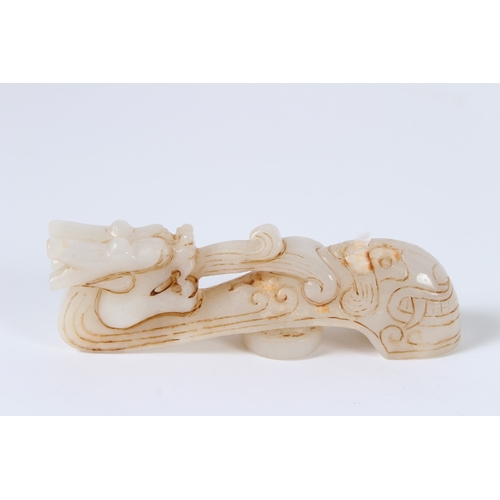 86 - A CHINESE JADE BUCKLE.
