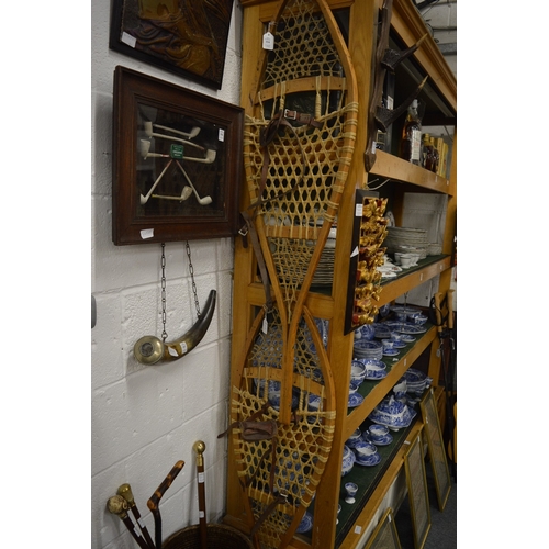 554 - A pair of snow shoes.