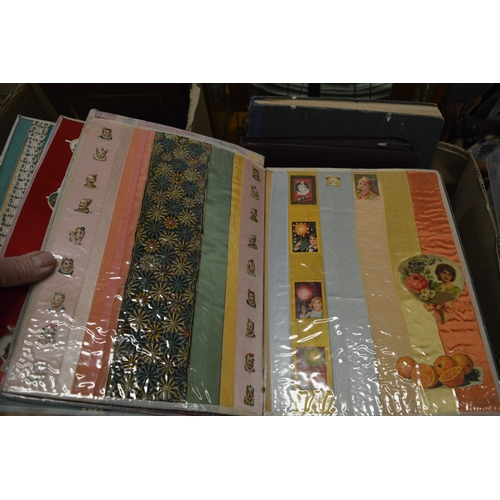 588 - Six Victorian and later scrap albums with contents.