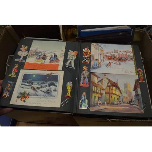 588 - Six Victorian and later scrap albums with contents.