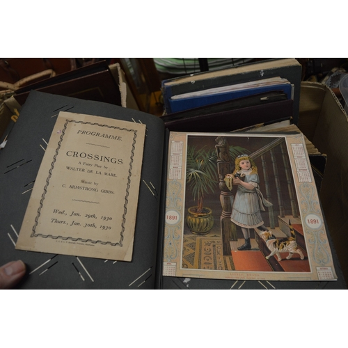 588 - Six Victorian and later scrap albums with contents.