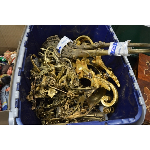 593 - Ormolu and gilt metal fittings.