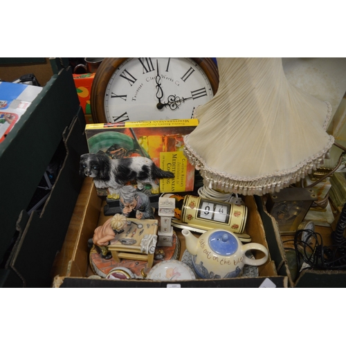 647 - A large quantity of miscellaneous collectable, table lamps etc.