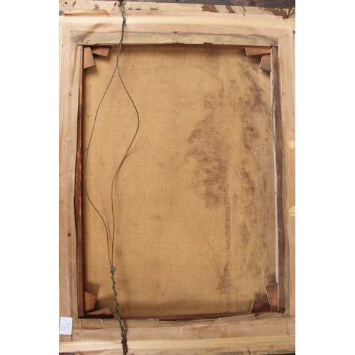 102 - THOMAS WILLIAM MORLEY (1859-1925)  Landscape with track and figure in a cart  oil on canvas  signed