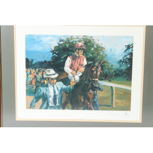 112 - JOHNNY JONAS
'Winning Moment
The Official painting of the 1999 Martell Grand National'
signed limite... 