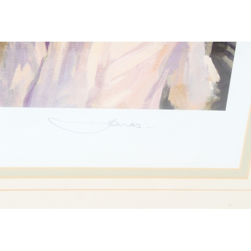 112 - JOHNNY JONAS
'Winning Moment
The Official painting of the 1999 Martell Grand National'
signed limite... 