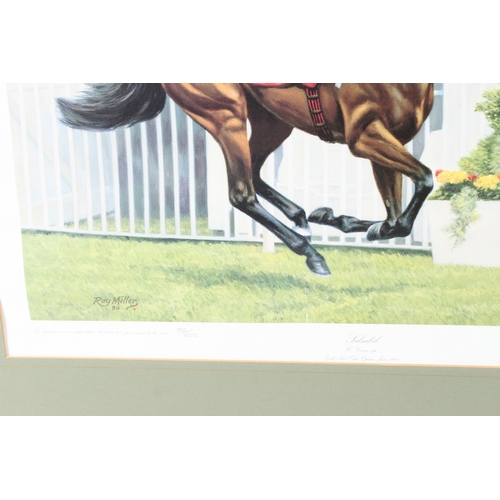 112 - JOHNNY JONAS
'Winning Moment
The Official painting of the 1999 Martell Grand National'
signed limite... 