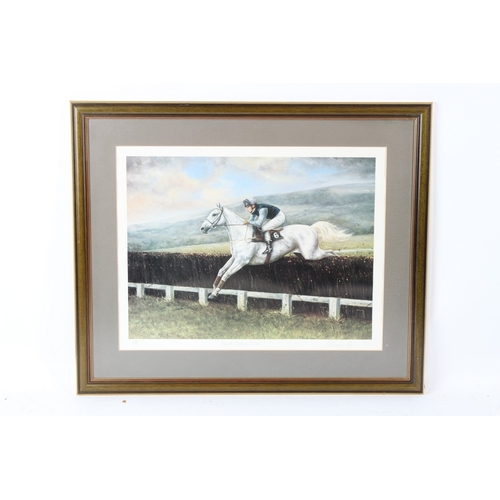 112 - JOHNNY JONAS
'Winning Moment
The Official painting of the 1999 Martell Grand National'
signed limite... 