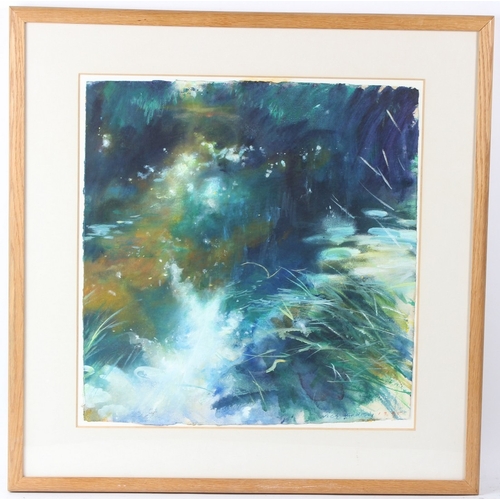 159 - NICK ANDREW  'Iuno'  acrylic on paper  signed and dated 1995  artist's label on backing board  56.5c... 