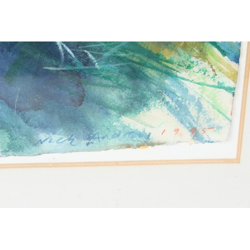 159 - NICK ANDREW  'Iuno'  acrylic on paper  signed and dated 1995  artist's label on backing board  56.5c... 