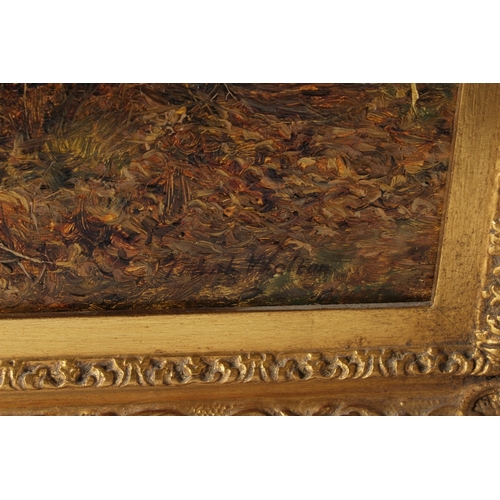 160 - FRANK WALTON (1840-1928)  Autumnal  river landscape  oil on canvas  signed  50 x 75cm