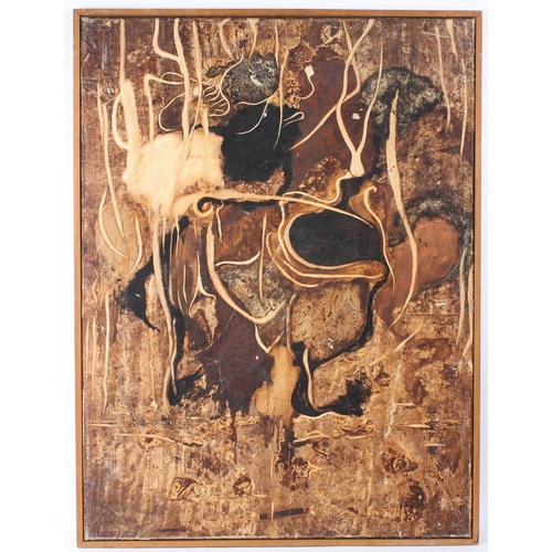 168 - MID 20TH CENTURY BRITISH  'Organic Forms I'  oil on canvas  signed indistinctly (Spiers?)  inscribed... 