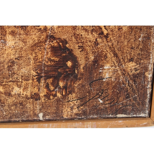 168 - MID 20TH CENTURY BRITISH  'Organic Forms I'  oil on canvas  signed indistinctly (Spiers?)  inscribed... 