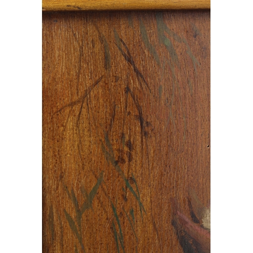 18 - 19TH CENTURY SCHOOL  'Hare' and 'Rabbit'  pair of oils on boards  inscribed verso  24.5 x 35cm (2)