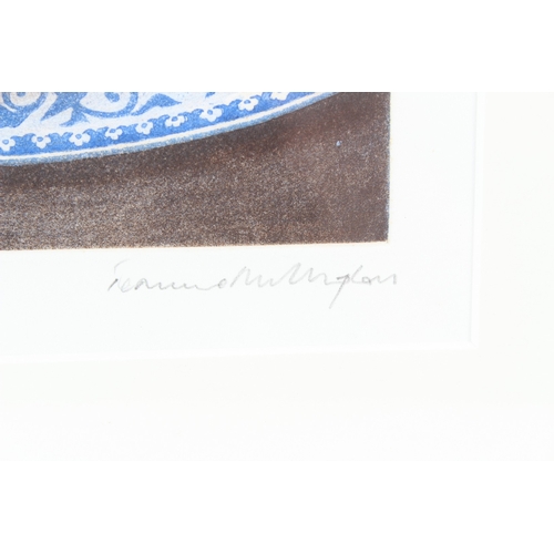 185 - TERENCE MILLINGTON  'Pears on plate'  colour print 118/150  signed in pencil  16.5 x 17.5cm