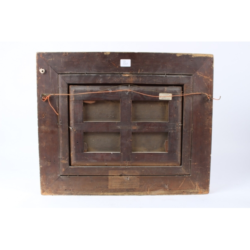 223 - ATTRIBUTED TO FREDERICK LEE  Landscape with mountain stream  oil on canvas  23.5 x 33.5cm