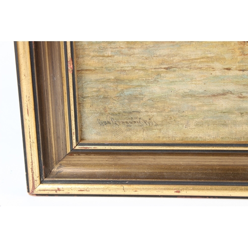 232 - GEORGE GREGORY (1849-1938)  Scenes of shipping at dusk  pair of oils on canvas  both signed and date... 