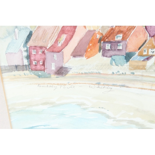 250 - AUDREY TOWEL  'Whitby'  watercolour  signed and label verso  54.5 x 38cm