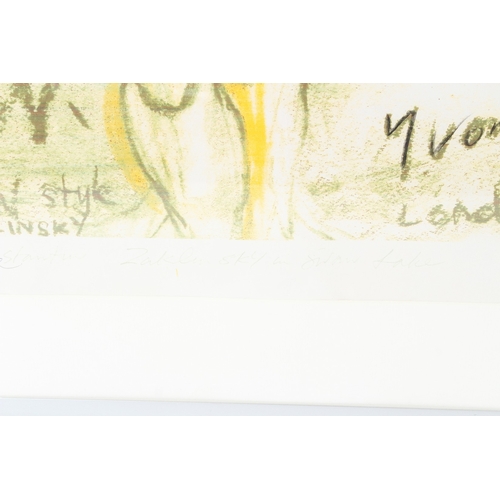 264 - YVONNE VAN DER HEUL (b.1939)  The dancer Konstantin Zaklinsky in the ballet Swan Lake  Artist's proo... 