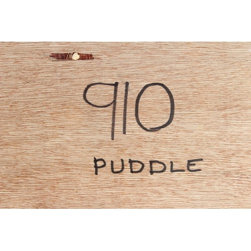 273 - CONTEMPORARY SCHOOL  'Puddle'  oil on board  signed indistinctly with initials  unframed  122 x 81.5... 