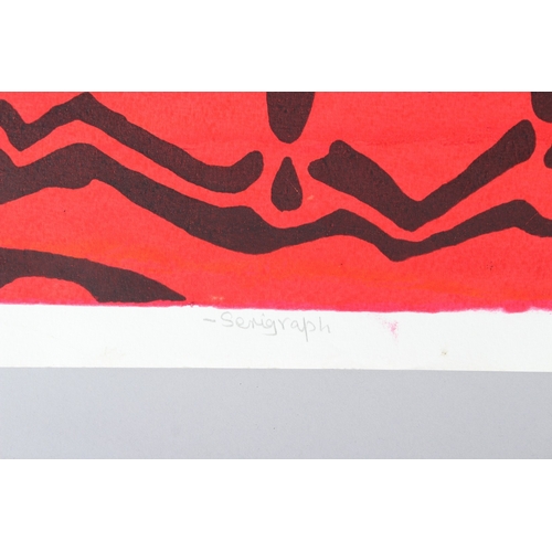 288 - BRUCE ONOBRAKPEYA (1932 NIGERIA)  'Man and Two Wives II'  serigraph / screenprint 16/75  signed and ... 