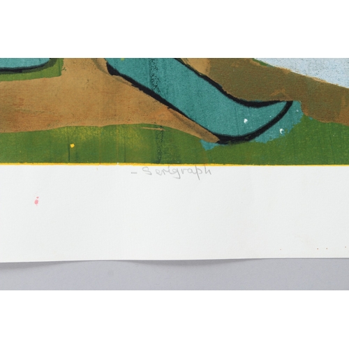 289 - BRUCE ONOBRAKPEYA (1932 NIGERIA)  'Three Elephant Masquerades'  serigraph / screenprint 13/70  signe... 